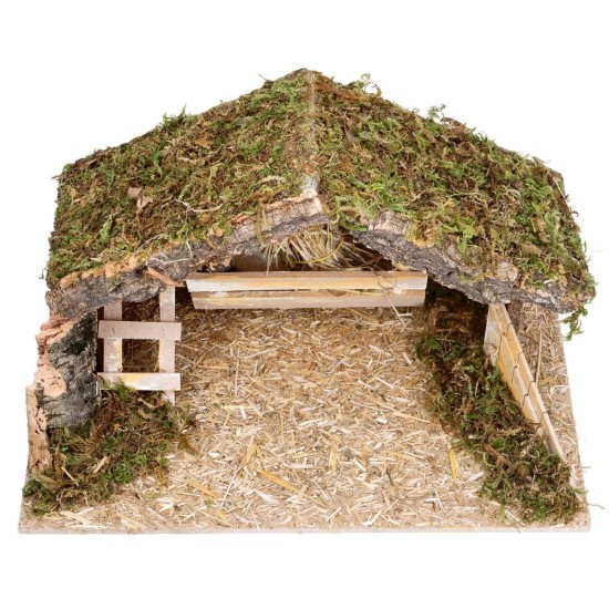 Capanna con mangiatoia e scala laterale cm 40x23x23 h