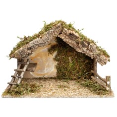 Hut with arched doorway cm 40X23X24 h for Nativity scene | Mondo Presepi