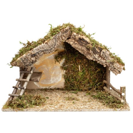 Hut with arched doorway cm 40X23X24 h for Nativity scene | Mondo Presepi