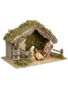 Cabaña con escalera completa de estatuas Euromarchi cm 50x28x32