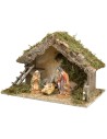 Capanna con scaletta completa di statue Euromarchi cm 50x28x32 h
