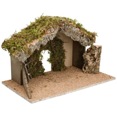 Hut with arched doorway cm 40X23X24 h for Nativity scene | Mondo Presepi