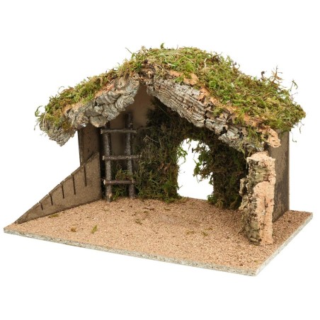 Hut with sloping roof and large central opening cm 50x29x31 h