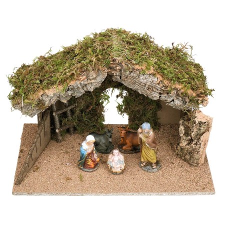 Hut with arched doorway cm 40X23X24 h for Nativity scene | Mondo Presepi