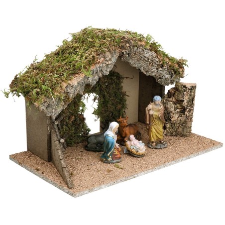 Hut with arched doorway cm 40X23X24 h for Nativity scene | Mondo Presepi