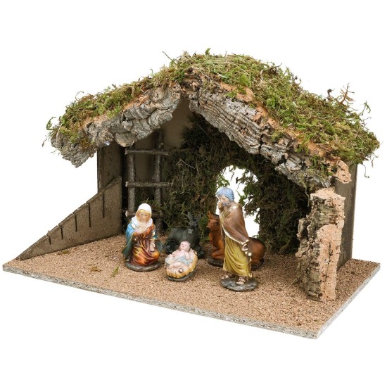 Hut with arched doorway cm 40X23X24 h for Nativity scene | Mondo Presepi