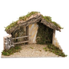 Hut with arched doorway cm 40X23X24 h for Nativity scene | Mondo Presepi