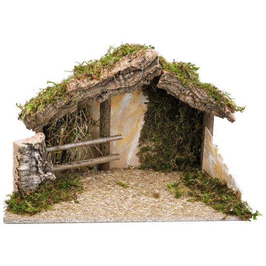 Hut with arched doorway cm 40X23X24 h for Nativity scene | Mondo Presepi