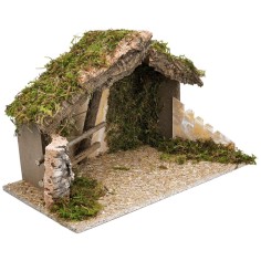 Establo con puerta de arco cm 40X23X24 h para nacimiento | Mondo Presepi 2