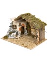 Cabaña con estructura de resina de 40x23x23,5 cm h