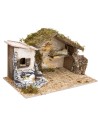 Hut with resin structure cm 40x23x23.5 h