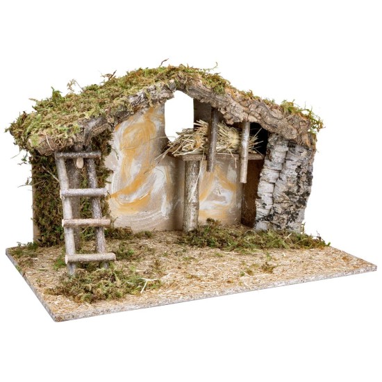 Hut with arched doorway cm 40X23X24 h for Nativity scene | Mondo Presepi