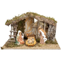 Hut with central slot complete with Euromarchi nativity