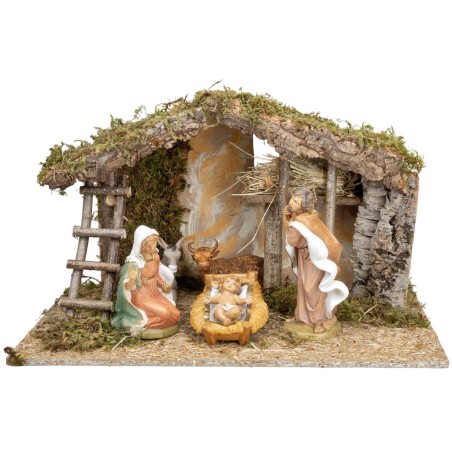 Hut with arched doorway cm 40X23X24 h for Nativity scene | Mondo Presepi