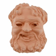 Head of Bacchus in terracotta cm 3.2x4.4 h World Nativity Scenes