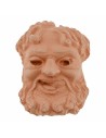 Testa di Bacco in terracotta cm 3,2x4,4 h