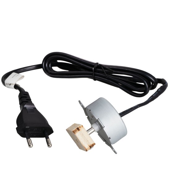 Small gear motor 10 turns 220V. 2W + Wooden pulley