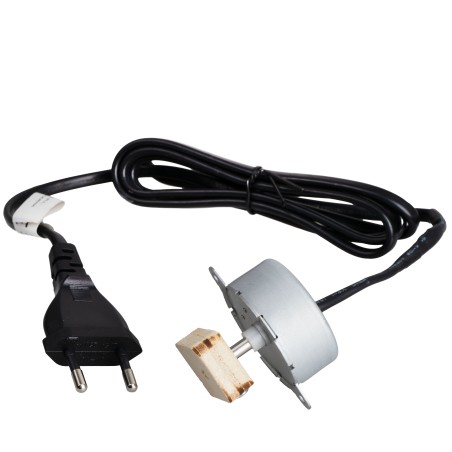Motorreductor pequeño 10 vueltas 220V. 2W + Polea de madera