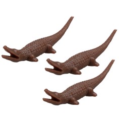 Conjunto de tres cocodrilos para estatuas de 3,5 cm