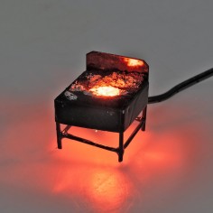 Bracere con cenere a bassa tensione 3,5 Volt cm 3,5x3x3,4 h per 2