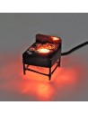 Brazier with ash low voltage 3.5 Volt cm 3.5x3x3.4 h