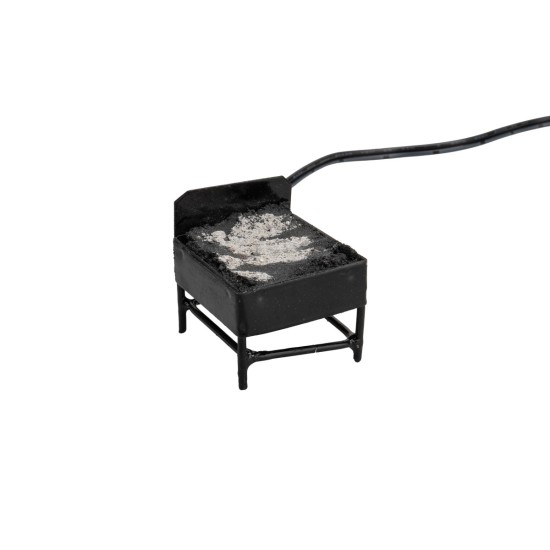 Brasero con ceniza a baja tensión 3,5 Volt cm 3,5x3x3,4 h