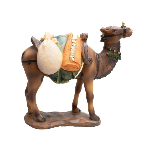 Dromedary with resin saddle 22 cm for Nativity Scene Mondo Presepi