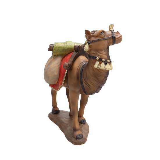 Dromedario in piedi 21 cm in resina per presepe Mondo Presepi