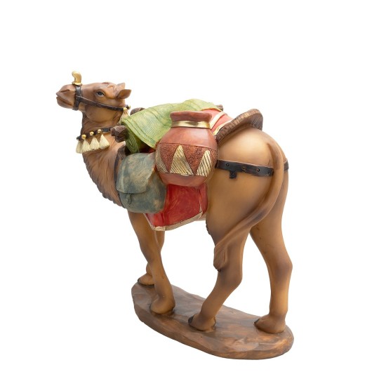 Dromedario in piedi 21 cm in resina per presepe Mondo Presepi