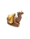 Seated dromedary 16 cm in resin