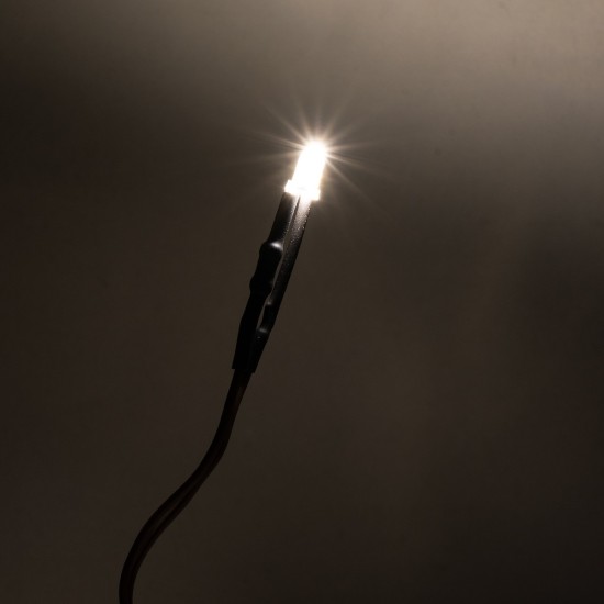 Led luce bianca calda 5 mm 12 volt per presepe Mondo Presepi