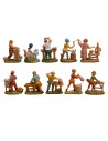 Set of 10 figurines series 4 cm Euromarchi
