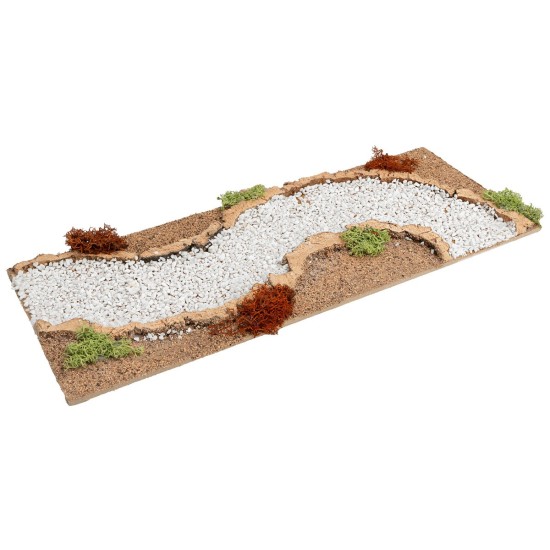 Curved road to the right cm 13x33x1 h for nativity scene Mondo Presepi