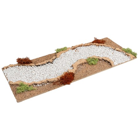 Curved road to the right cm 13x33x1 h for nativity scene Mondo Presepi
