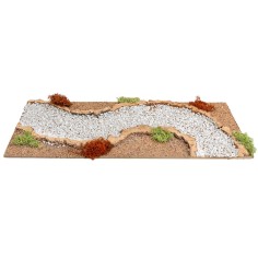 Curved road to the right cm 13x33x1 h for nativity scene Mondo Presepi 2