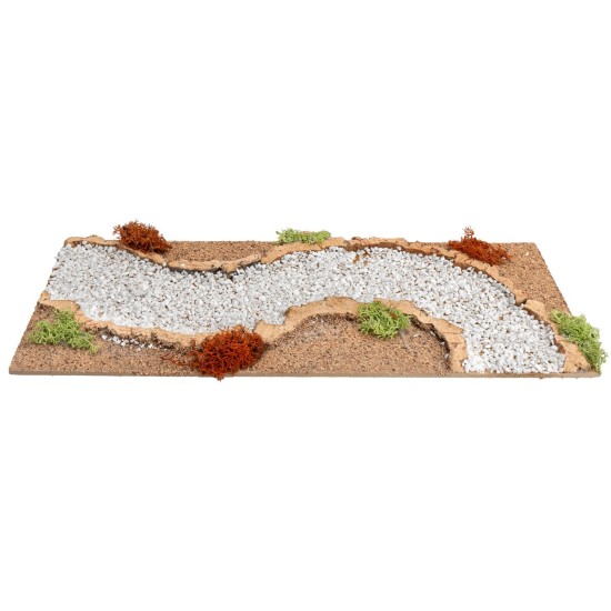 Curved road to the right cm 13x33x1 h for nativity scene Mondo Presepi