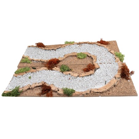 Curved road to the right cm 13x33x1 h for nativity scene Mondo Presepi