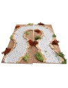 Left curve road cm 13x33x1 h