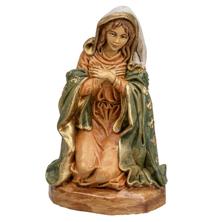 Maria on her knees Euromarchi series 16 cm in Lux for nativity scene