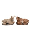 Ox and donkey Euromarchi series 16 cm in Lux