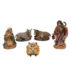 Natività 5 soggetti serie Euromarchi 16 cm in Lux per presepe