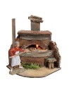 Horno del pizzero funcionando cm 7,5x7x9,5 h
