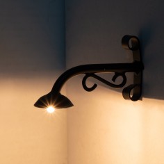 Lampione da parete 12,5 cm 12v per statue 30 cm  | Mondo Presepi 2