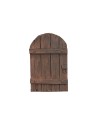 Wood effect resin door cm 6x0.8x9.5 h
