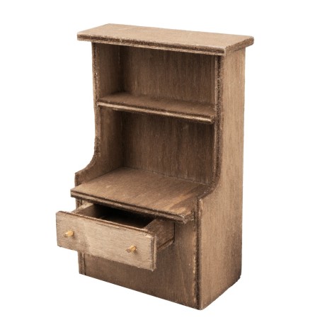 Aparador de madera envejecida cm 10x5,7x14,1 h