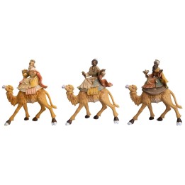 Tres Reyes Magos en camello en Lux serie 20 cm Euromarchi