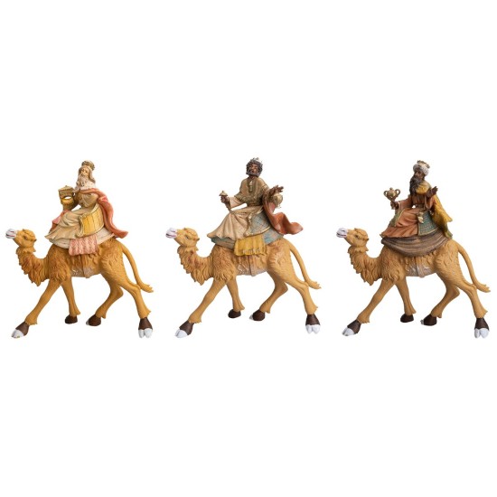 Three Wise Men on camel in Lux series 20 cm Euromarchi for