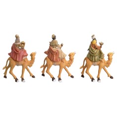 Tres Reyes Magos en camello en serie Lux 20 cm Euromarchi por 2