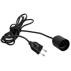 Portalámpara E27 completo con cable y enchufe