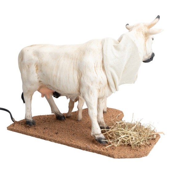 Mucca e vitello con doppio movimento per statue da 30 cm